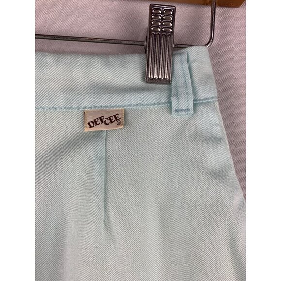 Vintage DEE CEE Pleated High-Waist Aqua Shorts Womens Medium - Picture 4 of 4
